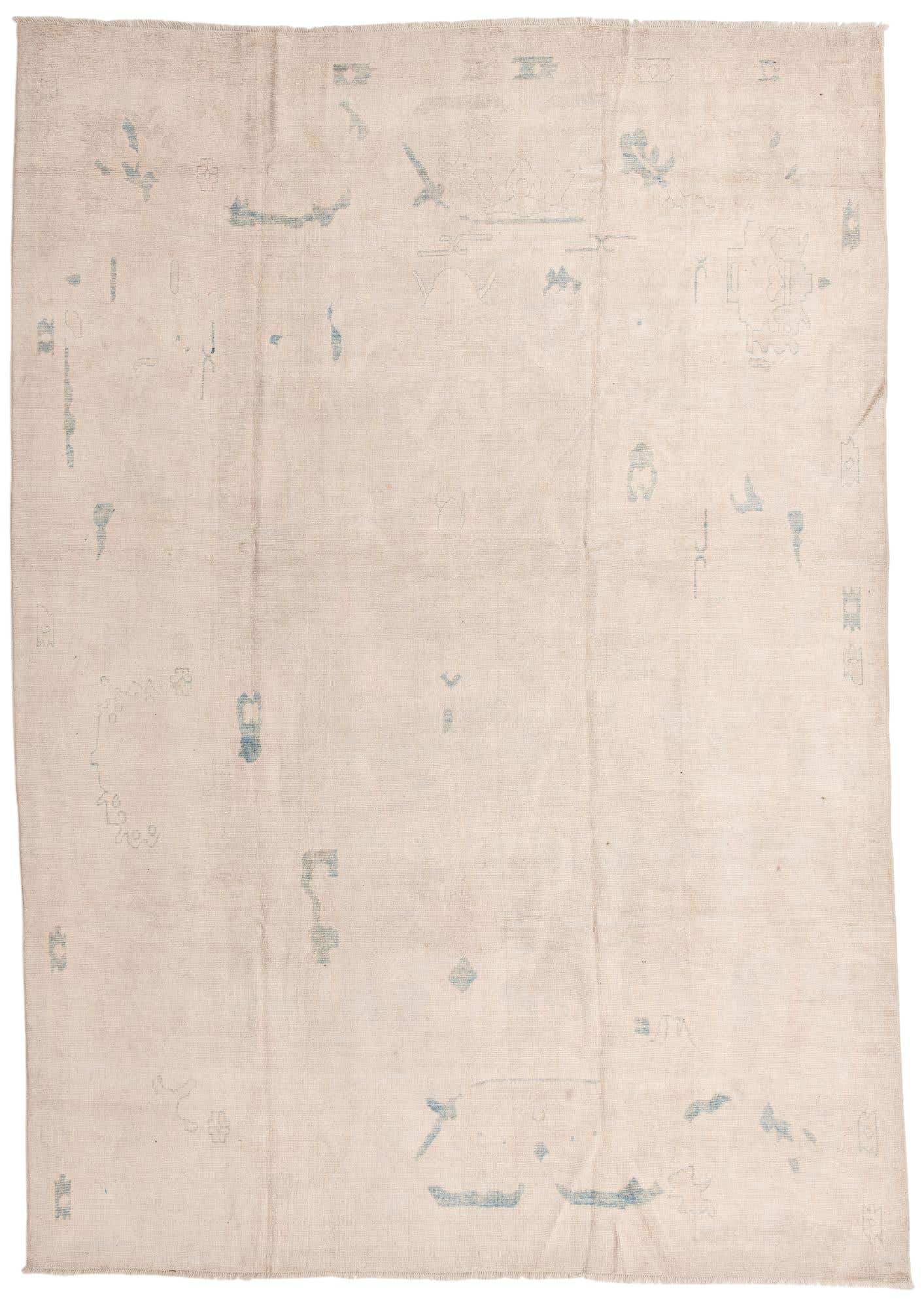 9' 10 x 13' 4 Hand Knotted Oushak Wool Rug