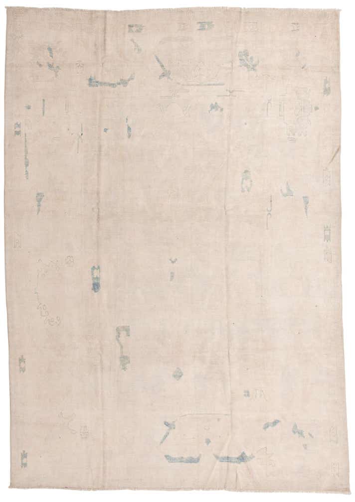 9' 10 x 13' 4 Hand Knotted Oushak Wool Rug