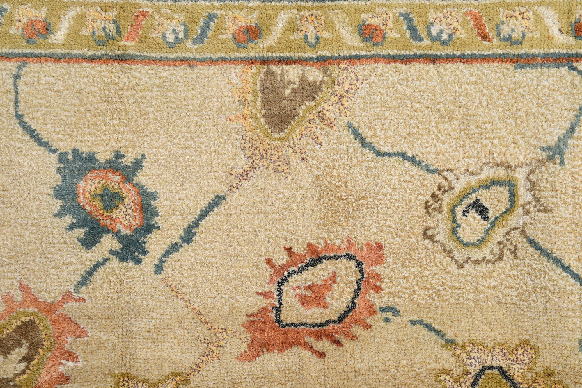 5' 7 x 8' 3 Hand Knotted Oushak Rug