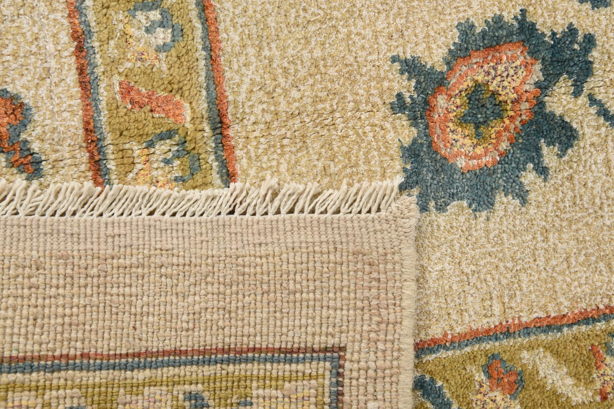 5' 7 x 8' 3 Hand Knotted Oushak Rug