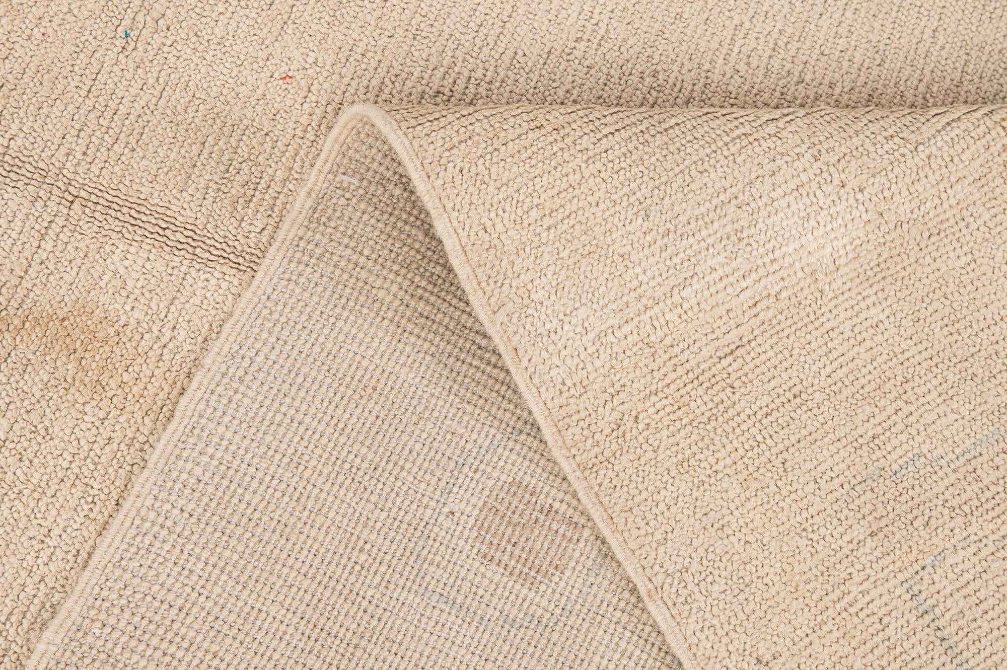 8' 9 x 11' 9 Hand Knotted Oushak Wool Rug