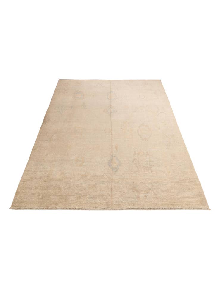 Detail image of 8' 9 x 11' 9 Hand Knotted Oushak Wool Rug
