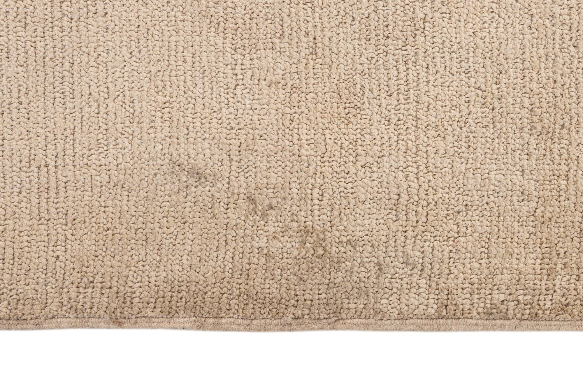 8' 9 x 11' 9 Hand Knotted Oushak Wool Rug