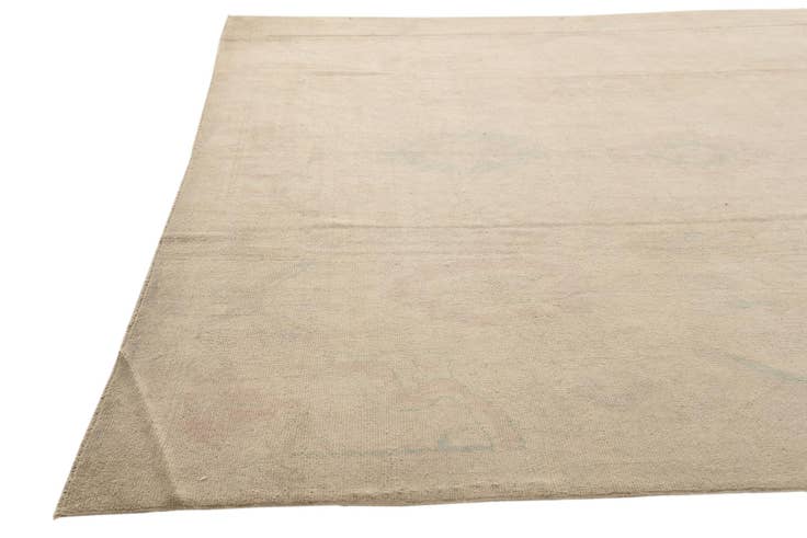 Detail image of 9' 9 x 13' 7 Hand Knotted Oushak Wool Rug
