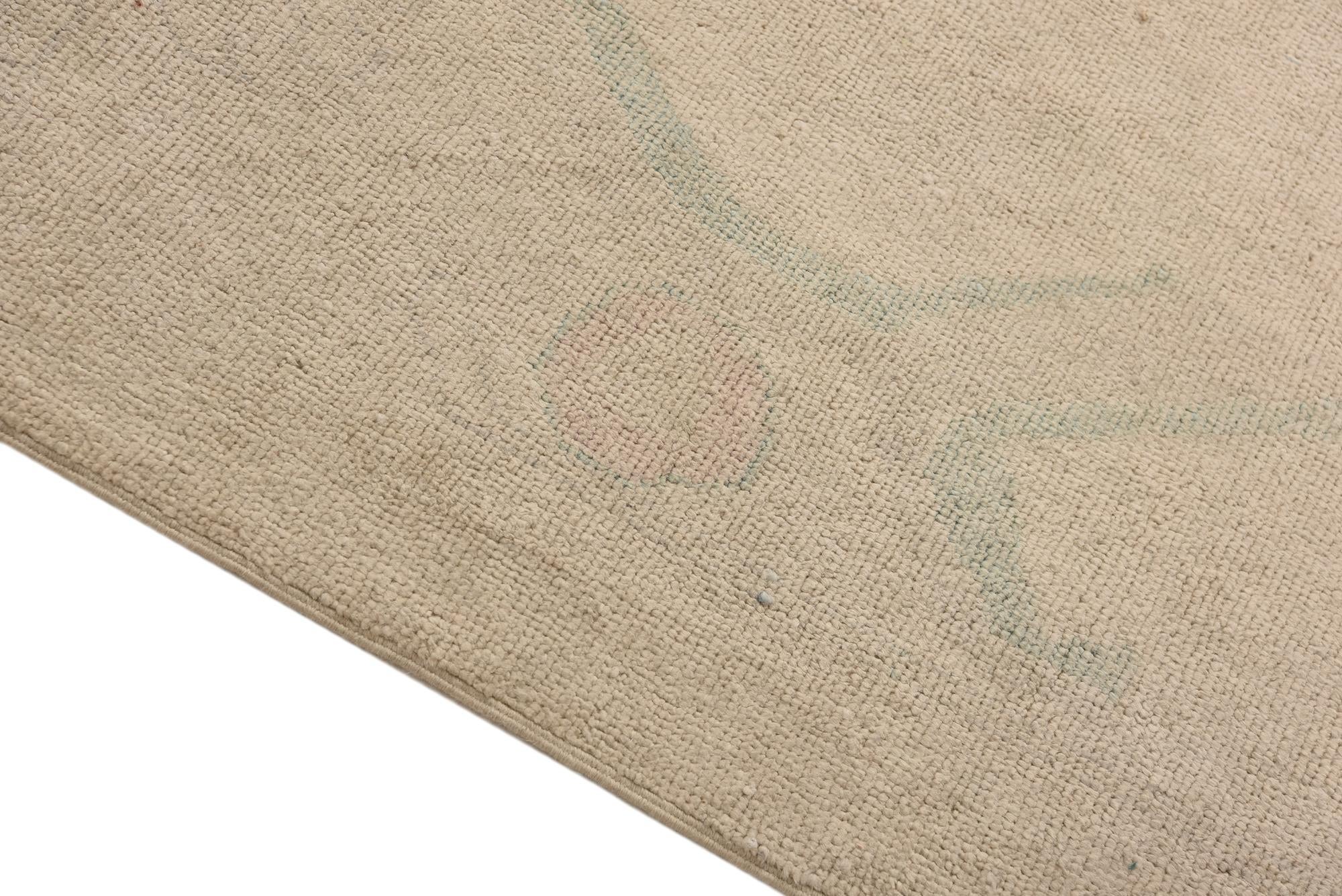 9' 9 x 13' 7 Hand Knotted Oushak Wool Rug