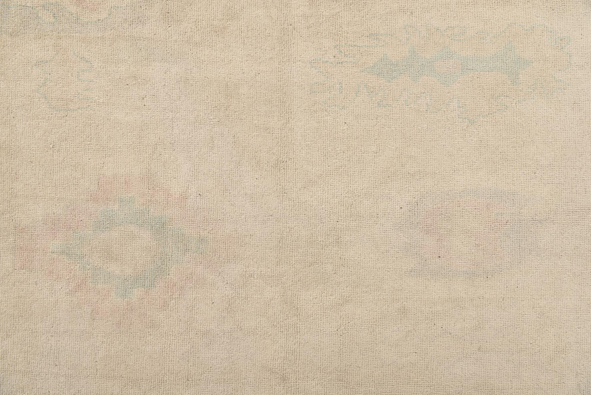 9' 9 x 13' 7 Hand Knotted Oushak Wool Rug
