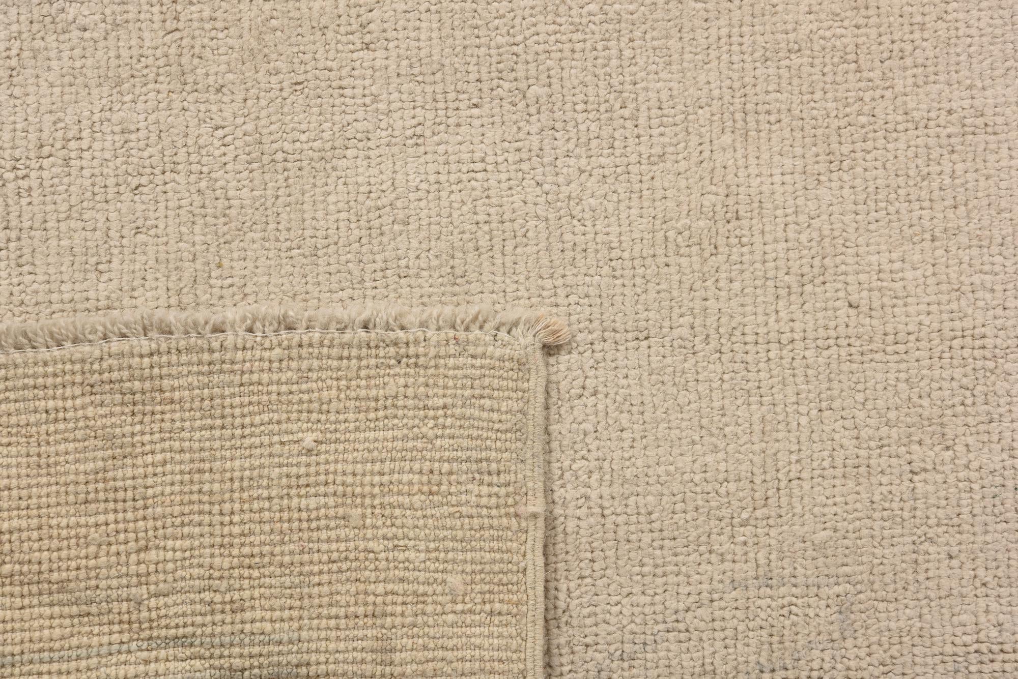 9' 9 x 13' 7 Hand Knotted Oushak Wool Rug