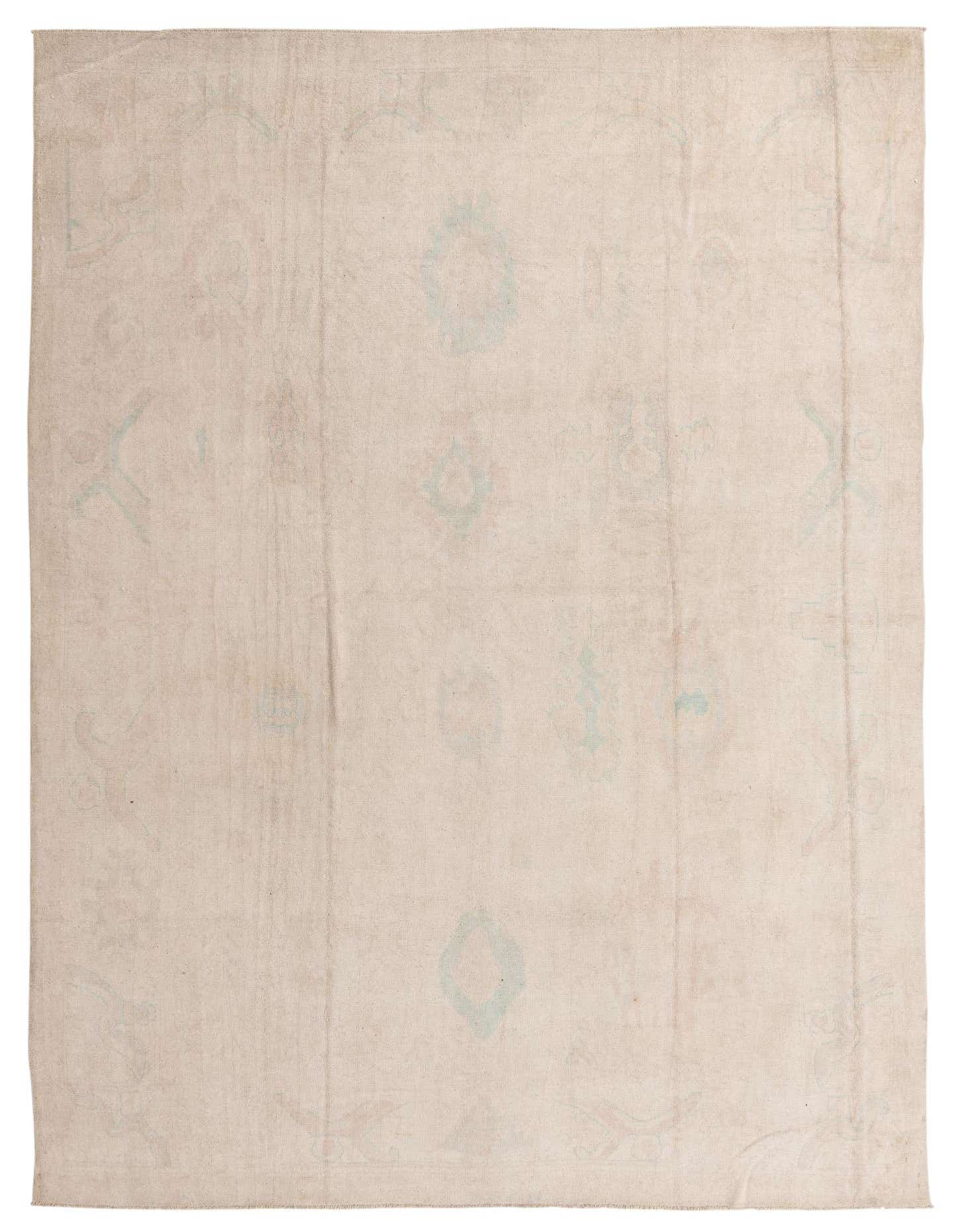 9' 9 x 13' 7 Hand Knotted Oushak Wool Rug