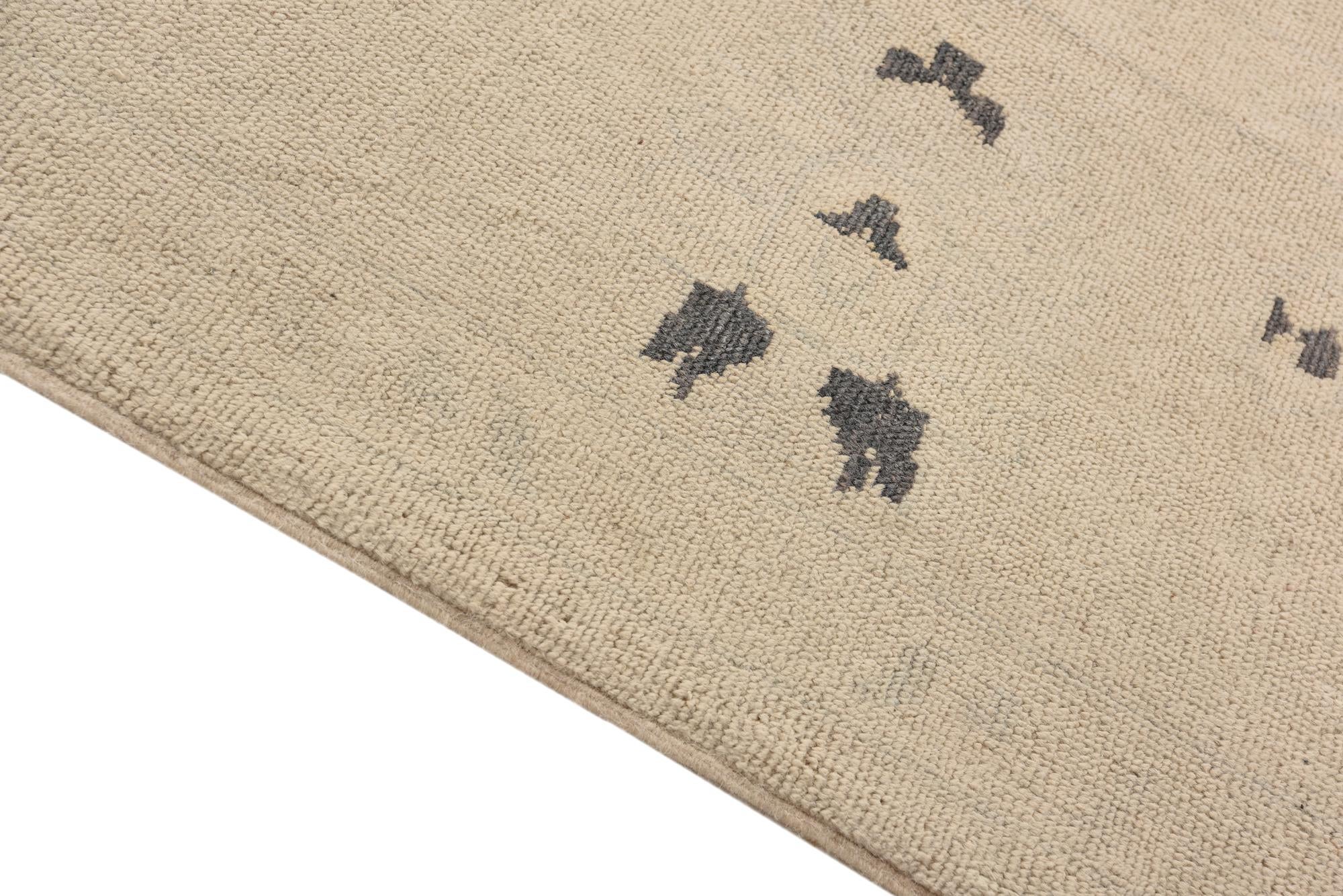 9' x 12' Hand Knotted Oushak Wool Rug