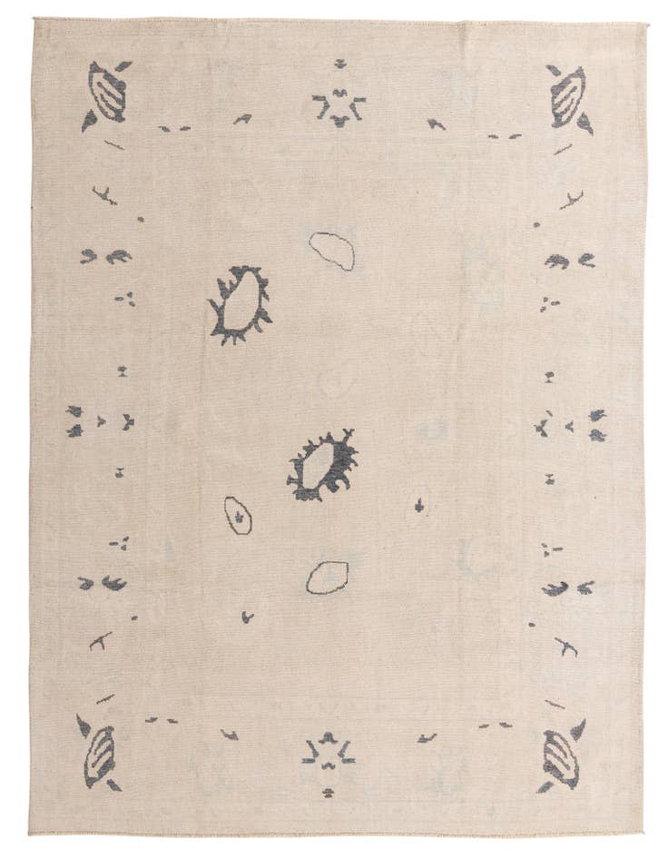 Detail image of 9' x 12' Hand Knotted Oushak Wool Rug