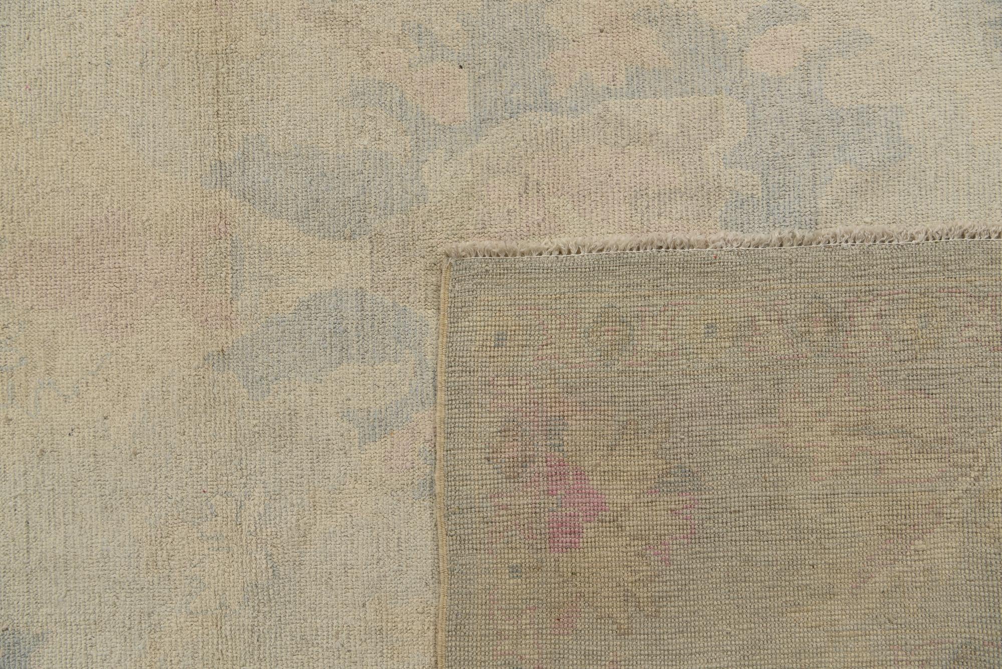 10' x 13' 5 Hand Knotted Oushak Wool Rug