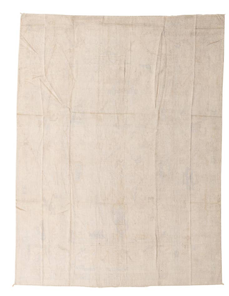 Detail image of 8' 10 x 11' 5 Hand Knotted Oushak Wool Rug