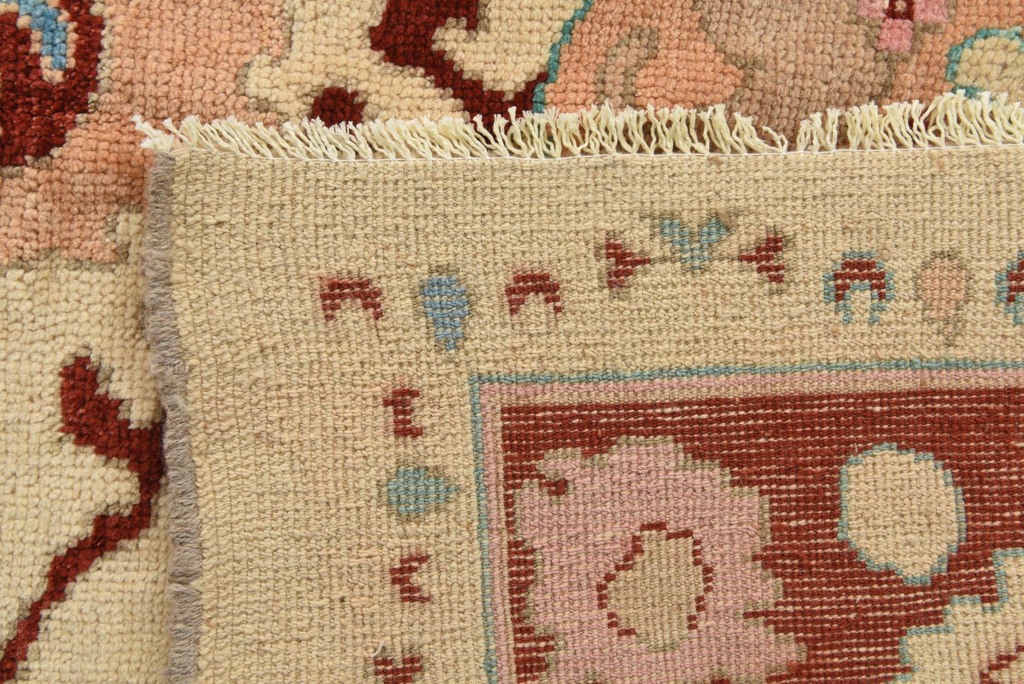 9' 4 x 12' 2 Hand Knotted Oushak Wool Rug