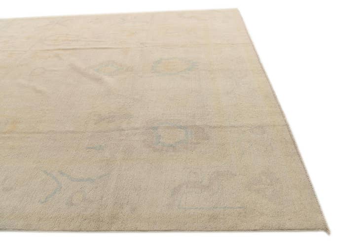 Detail image of 8' 10 x 11' 6 Hand Knotted Oushak Wool Rug