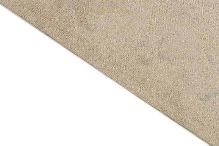Detail image of 8' 10 x 11' 6 Hand Knotted Oushak Wool Rug