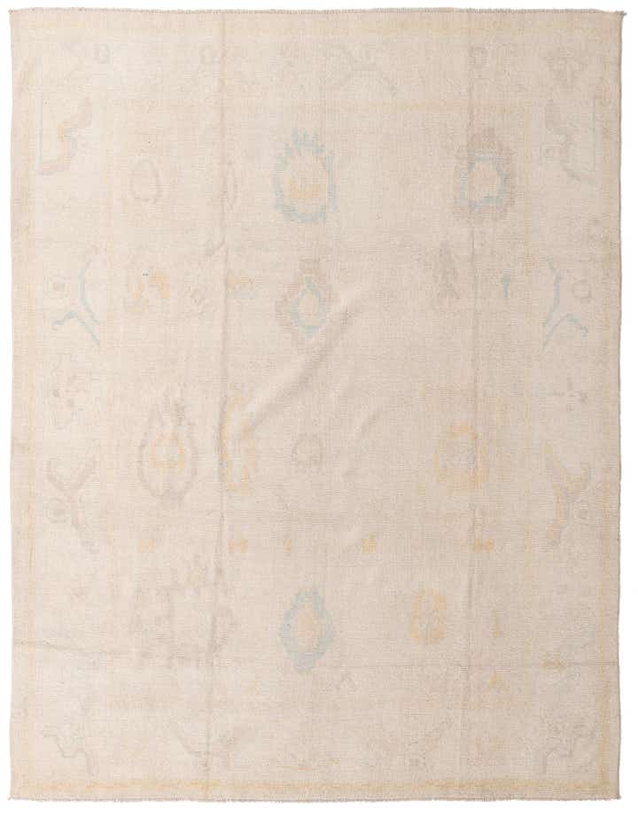 8' 10 x 11' 6 Hand Knotted Oushak Wool Rug