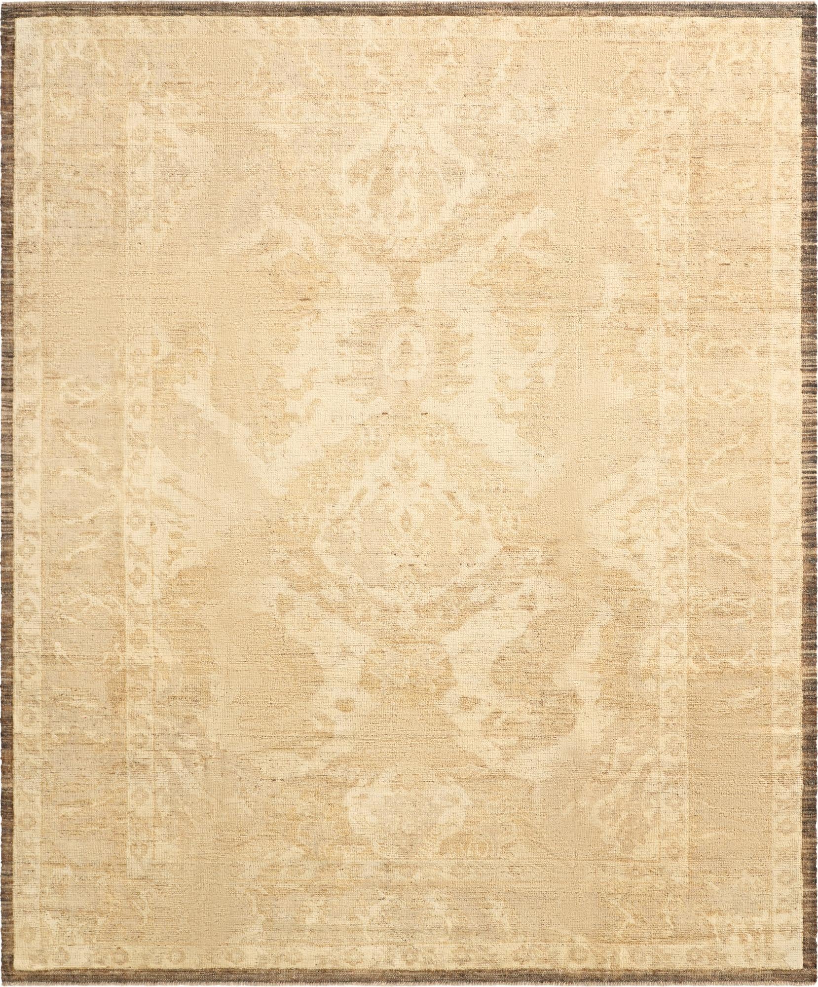 8' 6 x 10' 2 Hand Knotted Oushak Wool Rug