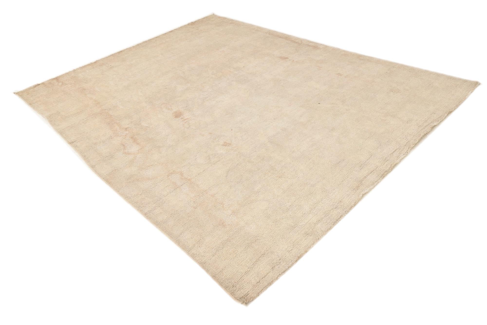 7' 6 x 10' Hand Knotted Oushak Wool Rug