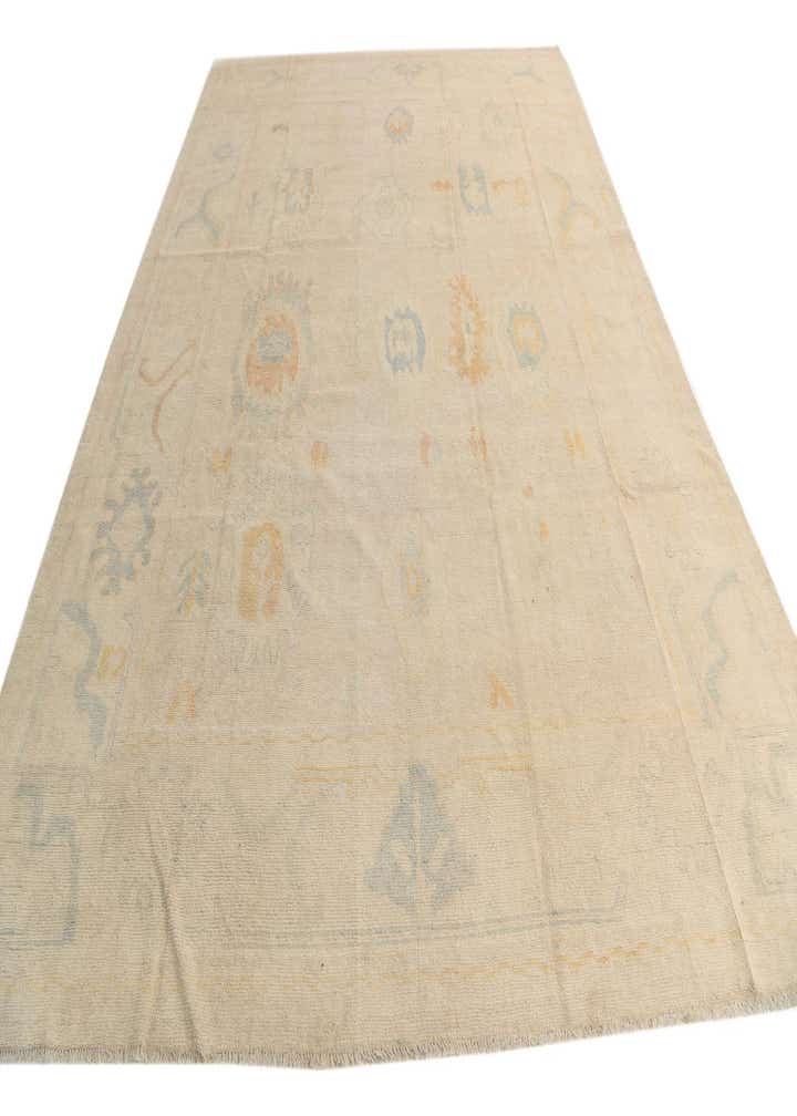 9' 8 x 13' 1 Hand Knotted Oushak Wool Rug