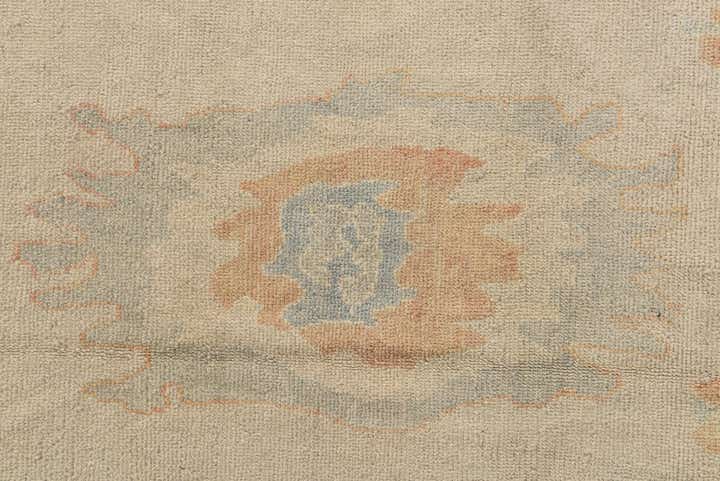 9' 8 x 13' 1 Hand Knotted Oushak Wool Rug