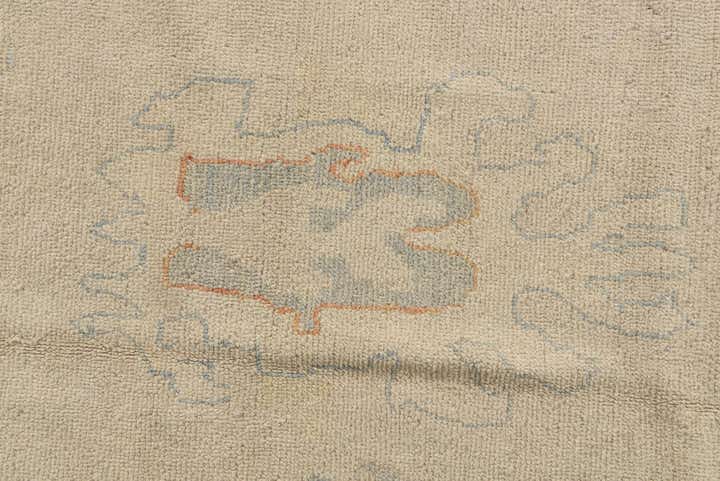 9' 8 x 13' 1 Hand Knotted Oushak Wool Rug