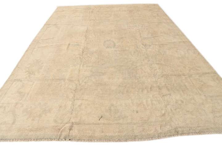 9' 9 x 13' 1 Hand Knotted Oushak Wool Rug