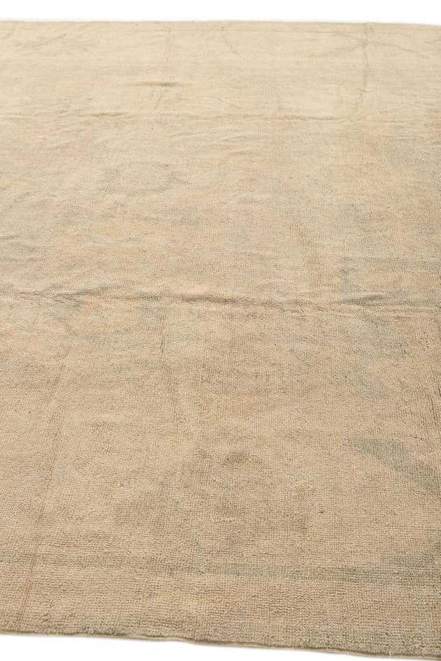 Detail image of 9' 9 x 13' 1 Hand Knotted Oushak Wool Rug