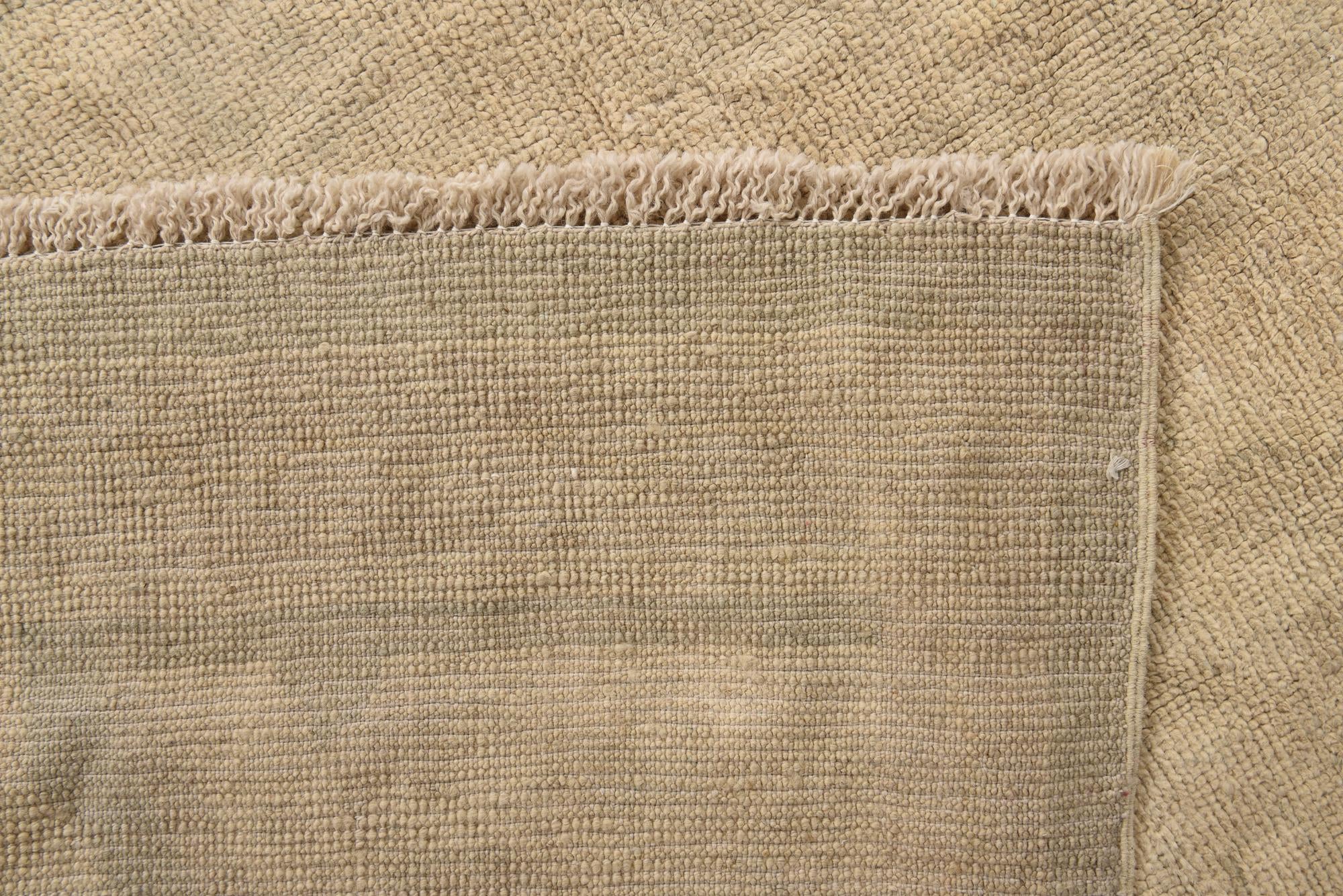 9' 9 x 13' 1 Hand Knotted Oushak Wool Rug