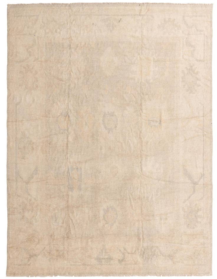 Detail image of 9' 9 x 13' 1 Hand Knotted Oushak Wool Rug