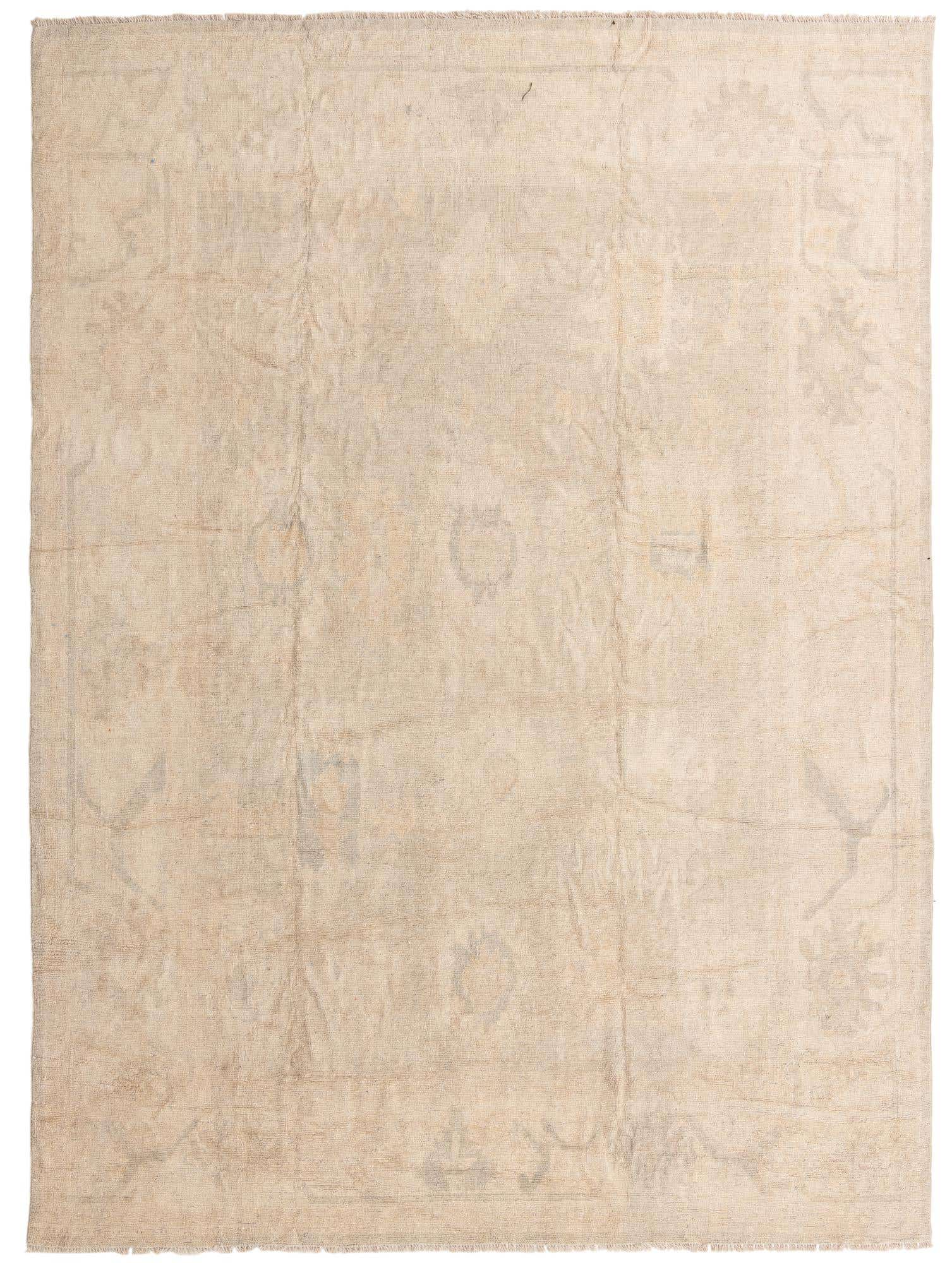 9' 9 x 13' 1 Hand Knotted Oushak Wool Rug