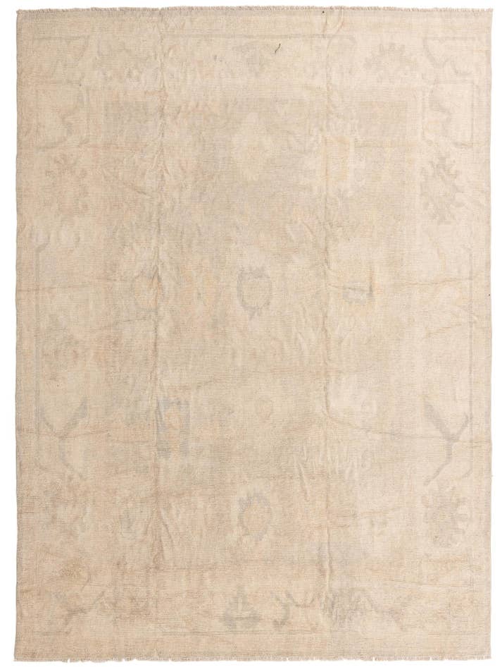 Detail image of 9' 9 x 13' 1 Hand Knotted Oushak Wool Rug