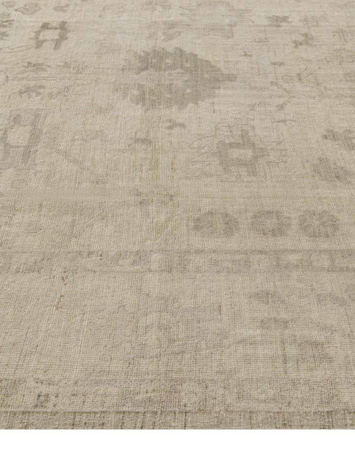 9' 2 x 12' 1 Hand Knotted Oushak Wool Rug
