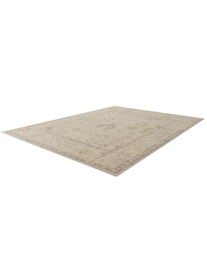 9' 2 x 12' 1 Hand Knotted Oushak Wool Rug