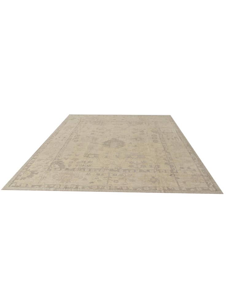 Detail image of 9' 2 x 12' 1 Hand Knotted Oushak Wool Rug