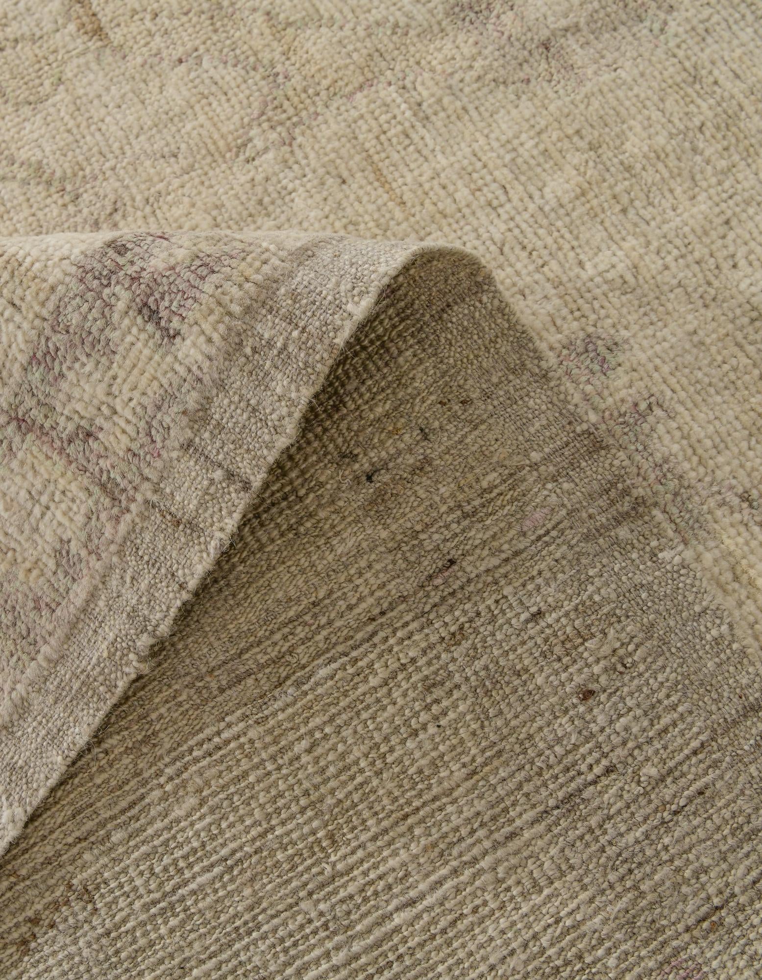 9' 2 x 12' 1 Hand Knotted Oushak Wool Rug