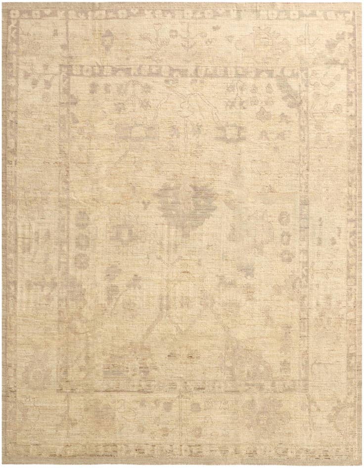Detail image of 9' 2 x 12' 1 Hand Knotted Oushak Wool Rug
