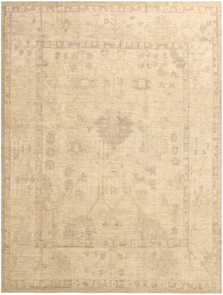 Detail image of 9' 2 x 12' 1 Hand Knotted Oushak Wool Rug