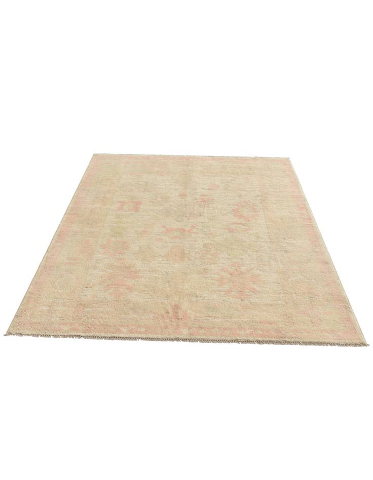 Detail image of 5' 2 x 7' 4  Hand Knotted Oushak Wool Rug