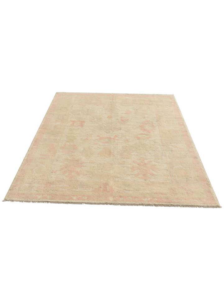 5' 2 x 7' 4 Hand Knotted Oushak Wool Rug