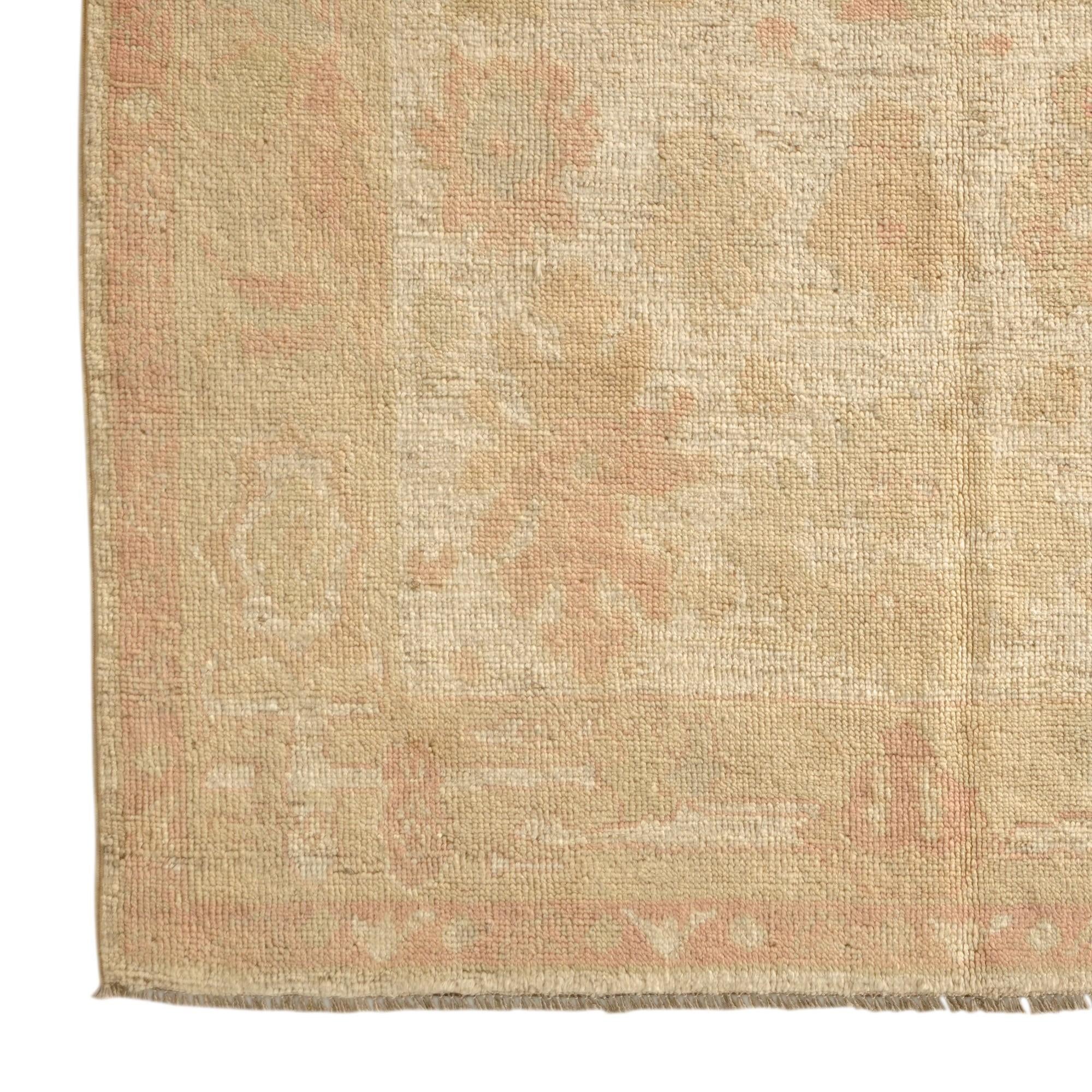 5' 2 x 7' 4 Hand Knotted Oushak Wool Rug