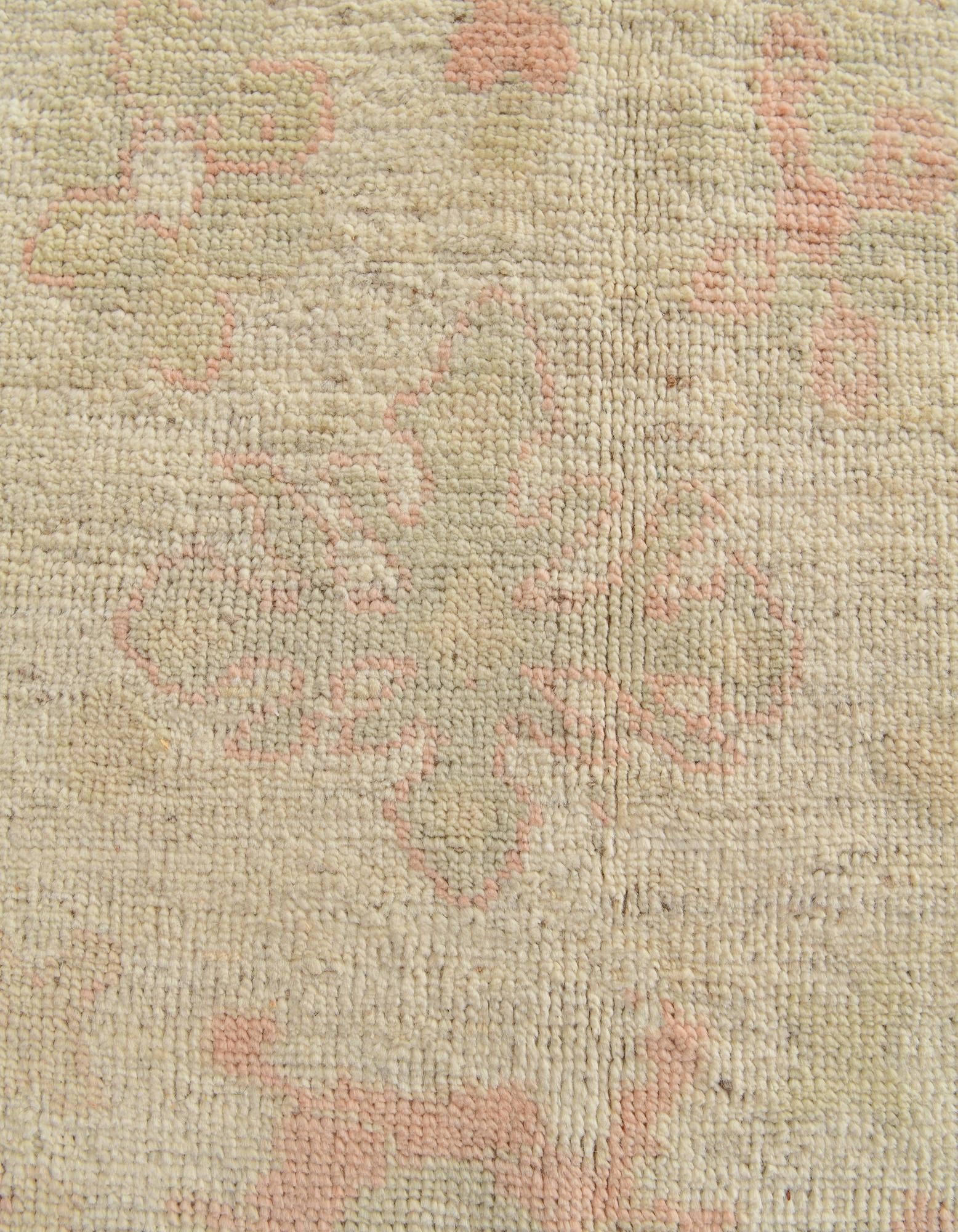 5' 2 x 7' 4 Hand Knotted Oushak Wool Rug