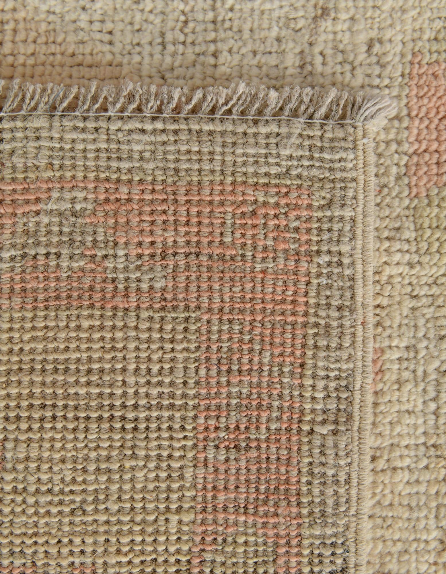 5' 2 x 7' 4 Hand Knotted Oushak Wool Rug