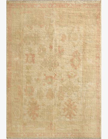 5' 2 x 7' 4 Hand Knotted Oushak Wool Rug