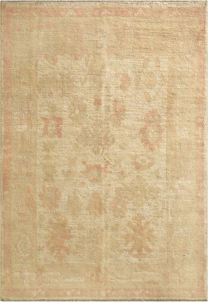 5' 2 x 7' 4 Hand Knotted Oushak Wool Rug