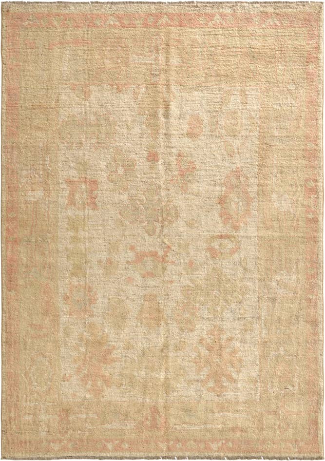 Detail image of 5' 2 x 7' 4 Hand Knotted Oushak Wool Rug
