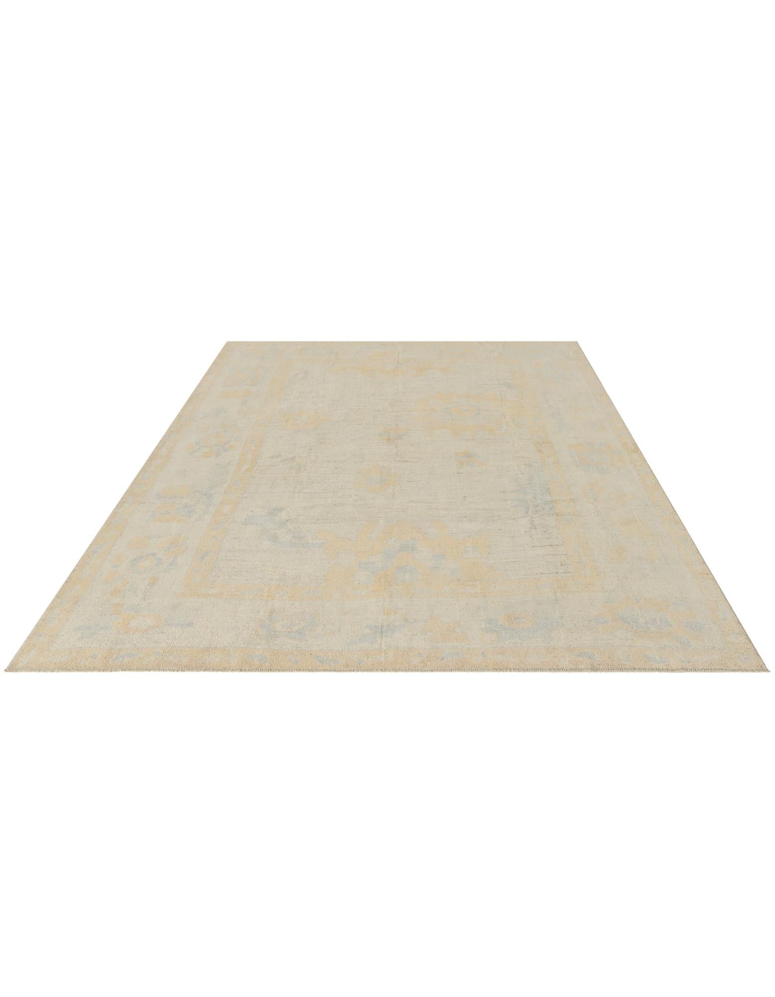 8' 9 x 11' 8 Hand Knotted Oushak Wool Rug