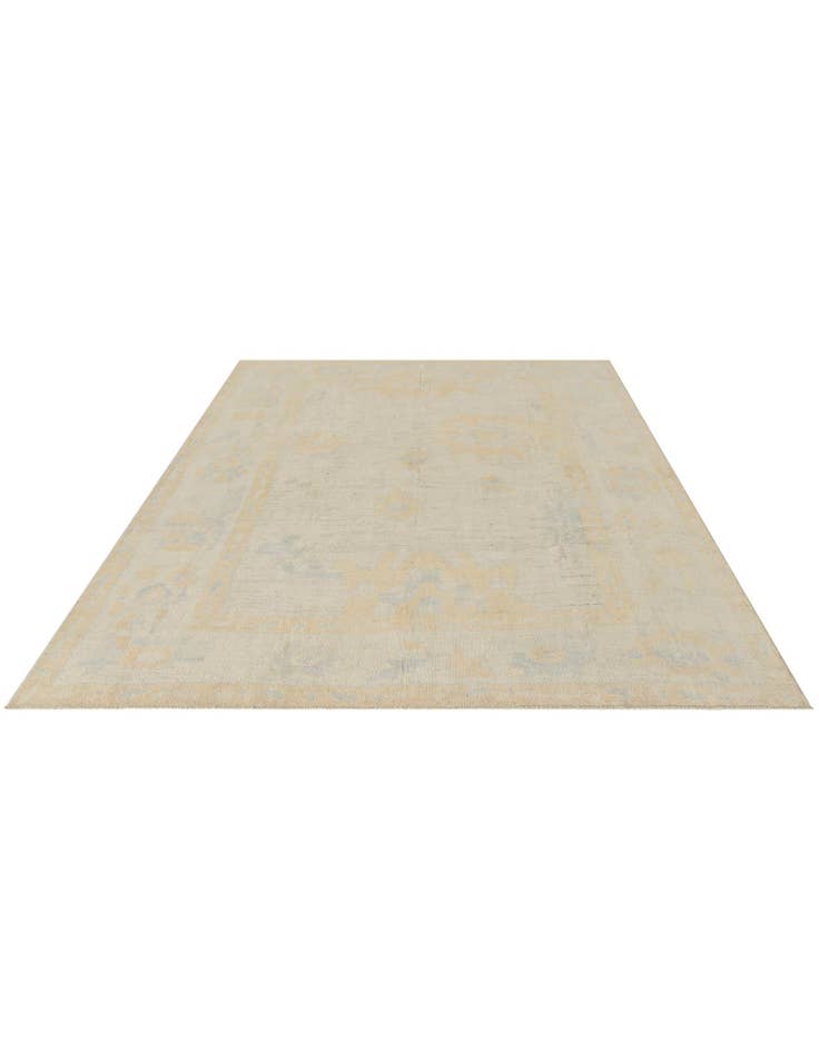 Detail image of 8' 9 x 11' 8 Hand Knotted Oushak Wool Rug