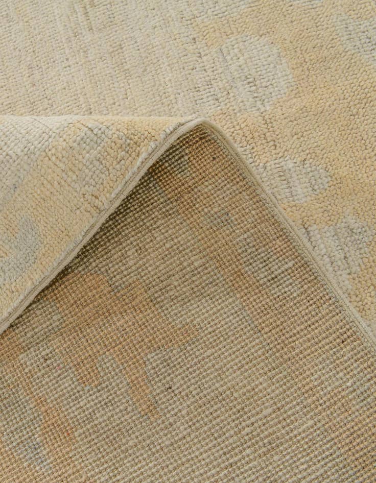 Detail image of 8' 9 x 11' 8 Hand Knotted Oushak Wool Rug