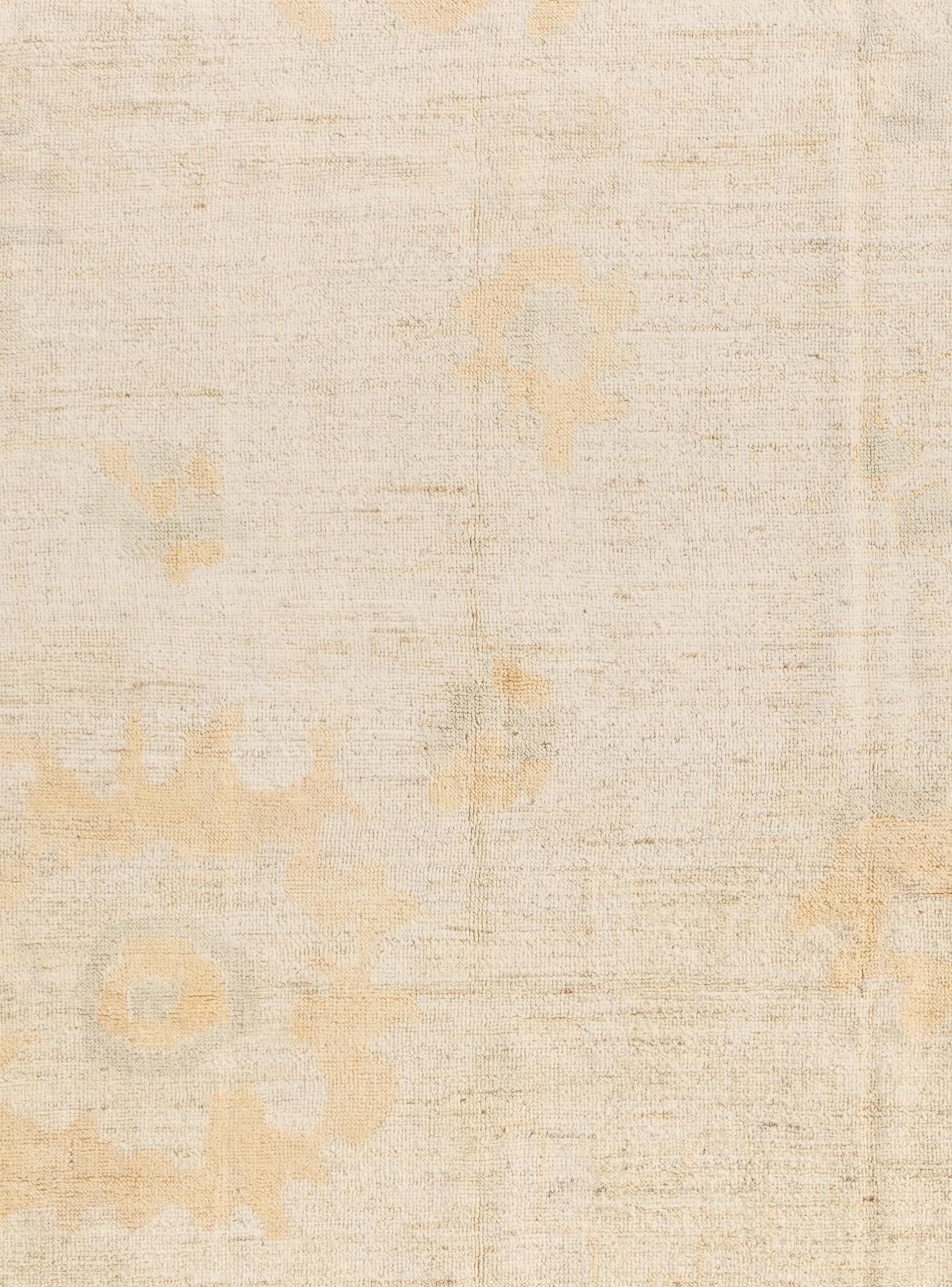 8' 9 x 11' 8 Hand Knotted Oushak Wool Rug
