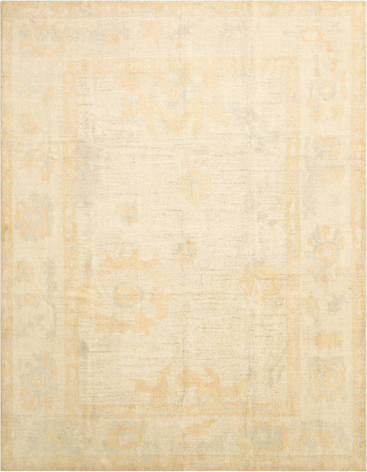 Detail image of 8' 9 x 11' 8 Hand Knotted Oushak Wool Rug